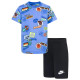 Nike Παιδικό σετ Sportswear Allover Print French Terry Shorts Set